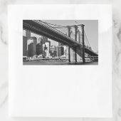 Brooklyn Bridge New York Rechteckiger Aufkleber (Tasche)
