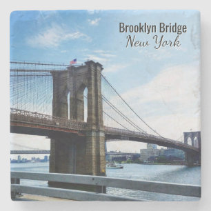 Brooklyn Bridge New York Souvenir Steinuntersetzer