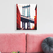 Brooklyn Bridge New York Stretched Canvas Print Leinwanddruck (Insitu (Wohnzimmer))