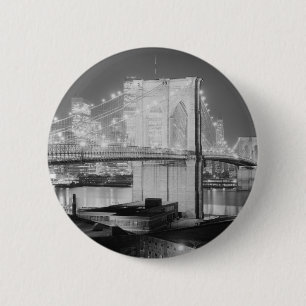 Brooklyn Bridge New York USA Button