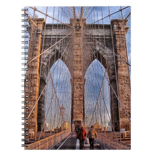 Brooklyn Bridge New York USA Notizblock (Vorderseite)