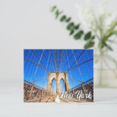 Brooklyn Bridge, New York, USA Postkarte (Stehend Vorderseite)