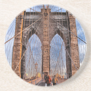 Brooklyn Bridge New York USA Sandstein Untersetzer