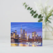 Brooklyn Bridge, New York, Vereinigte Staaten Postkarte (Stehend Vorderseite)