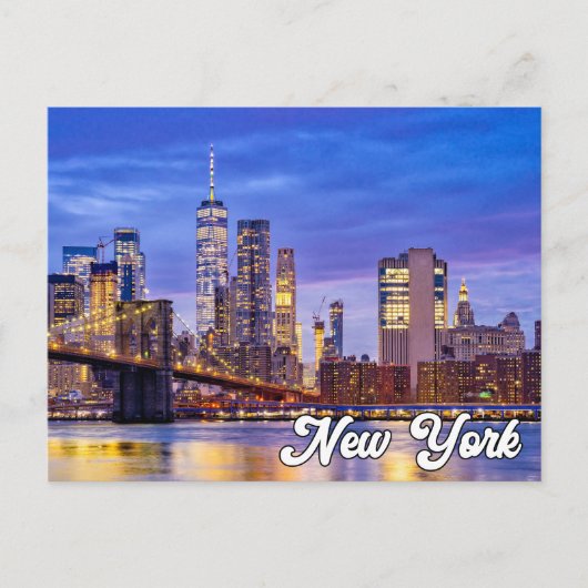 Brooklyn Bridge, New York, Vereinigte Staaten Postkarte (Vorderseite)