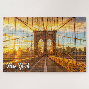 Brooklyn Bridge, New York, Vereinigte Staaten Puzzle