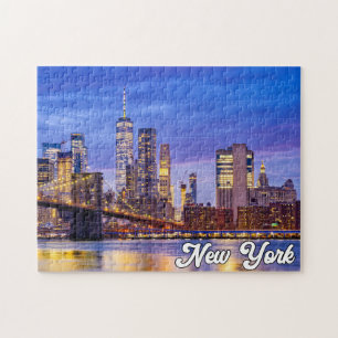 Brooklyn Bridge, New York, Vereinigte Staaten Puzzle