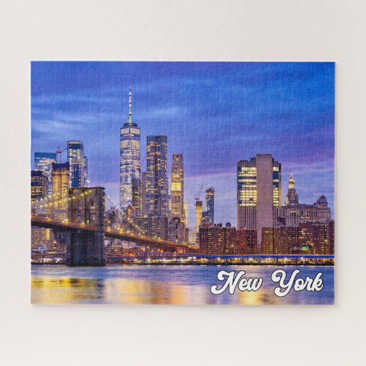 Brooklyn Bridge, New York, Vereinigte Staaten Puzzle (Horizontal)