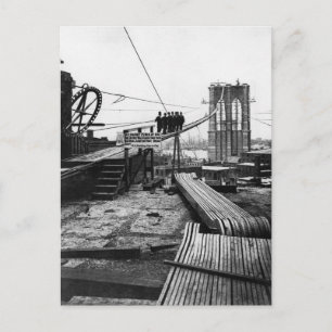 Brooklyn Bridge New York Vintage 1878 Foto Postkarte