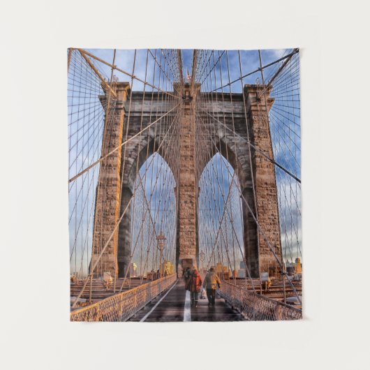Brooklyn Bridge New York Wandteppich (Vorderseite)