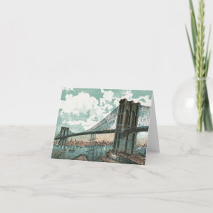 Brooklyn Bridge Note Card Karte