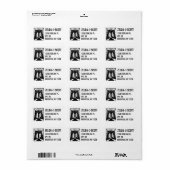 Brooklyn Bridge NY Address Labels Adressaufkleber (Vorne)