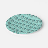 Brooklyn Bridge NYC Christmas Hanukkah Holiday Pappteller (Schrägansicht)