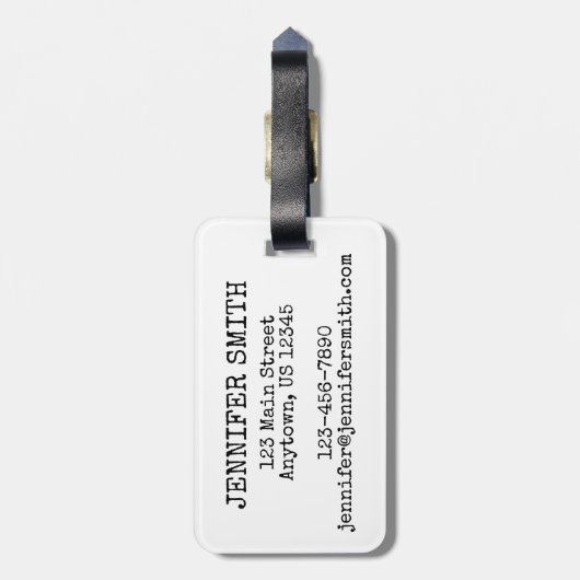 Brooklyn Bridge NYC New York City Architecture Bow Gepäckanhänger (Rückseite vertikal)