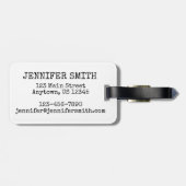 Brooklyn Bridge NYC New York City Architecture Bow Gepäckanhänger (Rückseite horizontal)