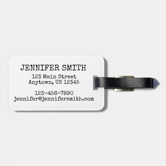 Brooklyn Bridge NYC New York City Architecture Bow Gepäckanhänger (Rückseite horizontal)