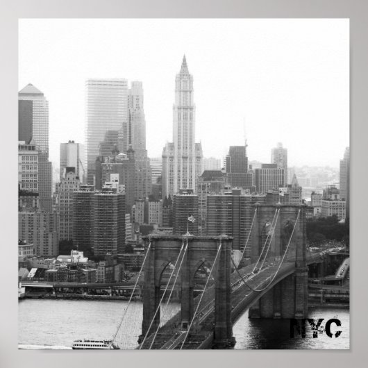 Brooklyn Bridge NYC Poster (Vorne)