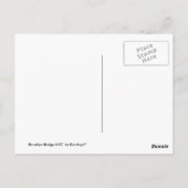 Brooklyn Bridge, NYC Postkarte (Rückseite)