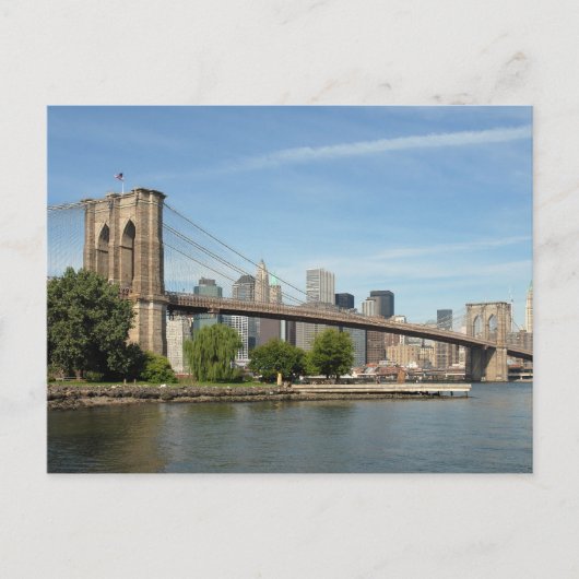 Brooklyn Bridge, NYC Postkarte (Vorderseite)