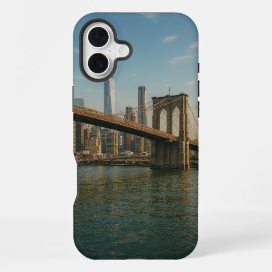 Brooklyn Bridge & NYC Skyline iPhone Hülle (Rückseite)