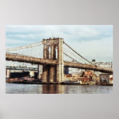 BROOKLYN BRIDGE OSTTOWER - NEW YORK POSTER (Vorne)