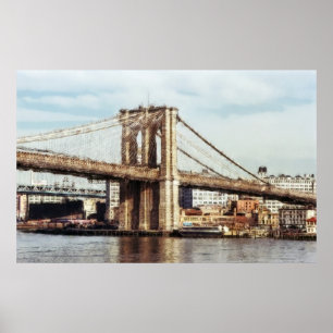 BROOKLYN BRIDGE OSTTOWER - NEW YORK POSTER