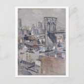 Brooklyn Bridge Painting Postcard Postkarte (Vorderseite)