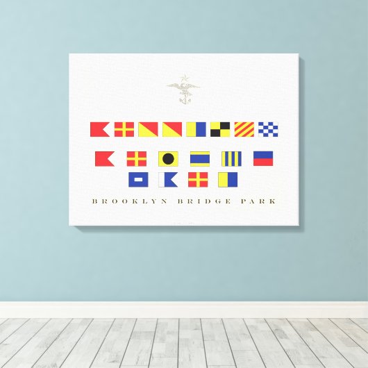 Brooklyn Bridge Park Leinwanddruck (Insitu (Holzboden))