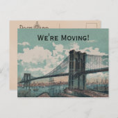 Brooklyn Bridge Postcard Ankündigungspostkarte (Vorne/Hinten)