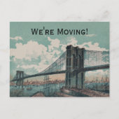 Brooklyn Bridge Postcard Ankündigungspostkarte (Vorderseite)