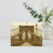 Brooklyn Bridge Postcard - New York City Postcard Postkarte (Stehend Vorderseite)