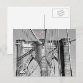 Brooklyn Bridge Postcard Postkarte (Vorne/Hinten)