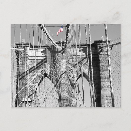 Brooklyn Bridge Postcard Postkarte (Vorderseite)