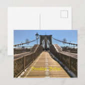 Brooklyn Bridge Postcard Postkarte (Vorne/Hinten)