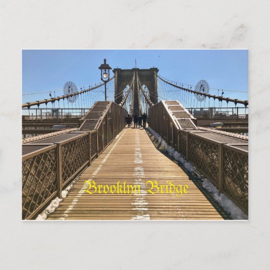 Brooklyn Bridge Postcard Postkarte (Vorderseite)