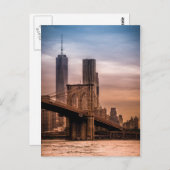 Brooklyn Bridge Postcard Postkarte (Vorne/Hinten)