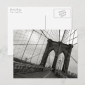 Brooklyn Bridge Postcard Postkarte (Vorne/Hinten)