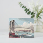 Brooklyn Bridge Postcard Postkarte (Stehend Vorderseite)