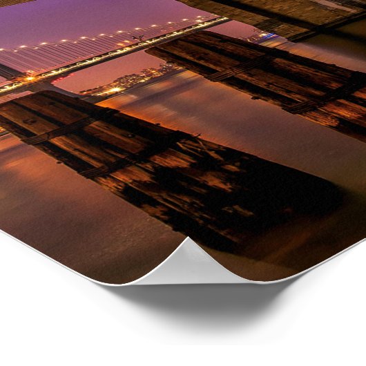 Brooklyn Bridge — Poster (Ecke)