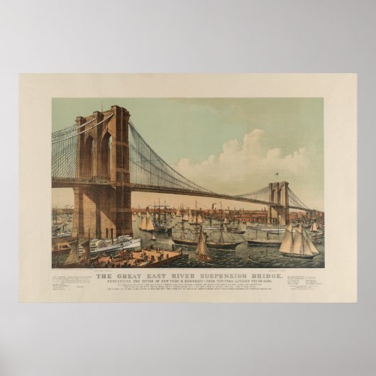 Brooklyn Bridge Poster (Vorne)