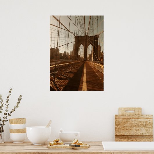 Brooklyn Bridge. Poster (Küche)