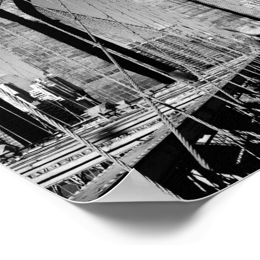 Brooklyn Bridge Poster (Ecke)
