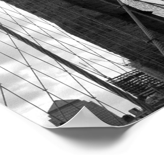 Brooklyn Bridge Poster (Ecke)