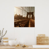 Brooklyn Bridge. Poster (Küche)