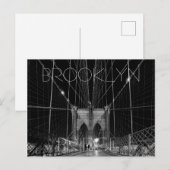 Brooklyn Bridge Postkarte (Vorne/Hinten)