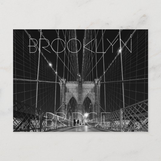Brooklyn Bridge Postkarte (Vorderseite)
