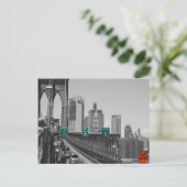 Brooklyn Bridge Postkarte (Stehend Vorderseite)