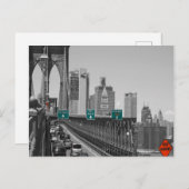 Brooklyn Bridge Postkarte (Vorne/Hinten)