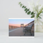 Brooklyn Bridge Postkarte (Stehend Vorderseite)