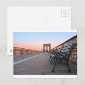 Brooklyn Bridge Postkarte (Vorne/Hinten)